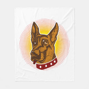 Manta Polar Guardián Perro Belga Malinois Shepherd