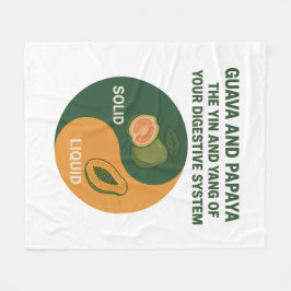 Manta Polar Guava y Papaya: El Yin y el Yang de la digestión