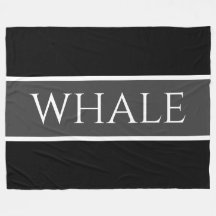 Guay Black Gray Nautical WHALE Tiras de texto
