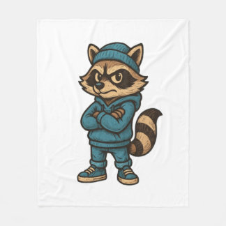 Manta Polar Guay Gangster Raccoon - Animal de la calle urbana