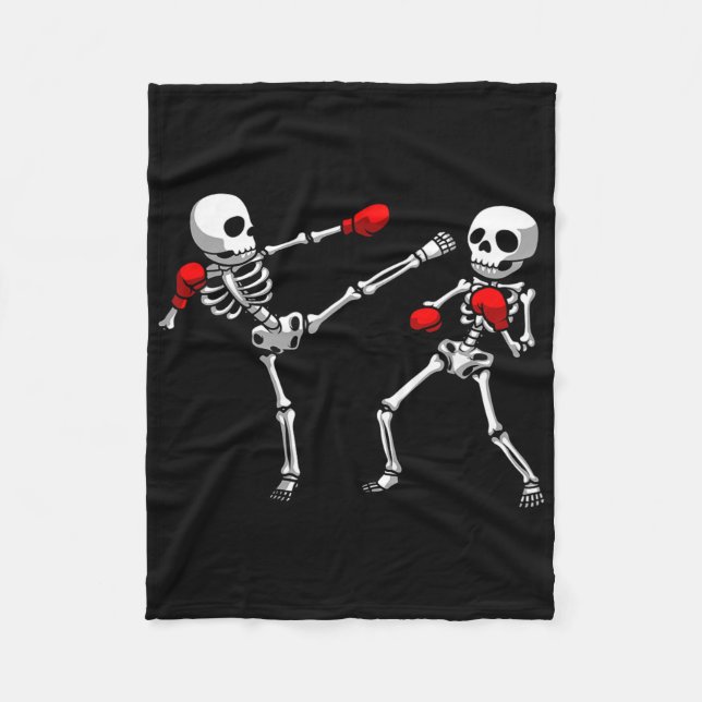 Manta Polar Guay Kickboxing Design para hombres Kickboxer Box (Anverso)