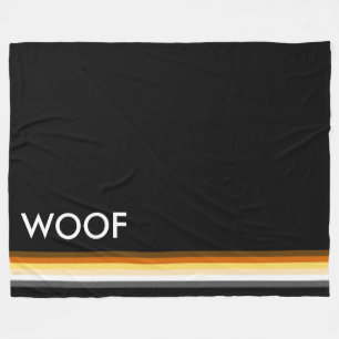 Manta Polar Guay moderno y elegante WOOF con bandera del orgul