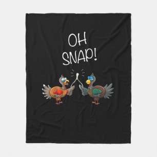 Manta Polar Guay Oh Snap! _ Divertida Turquía con Wishbone Tha