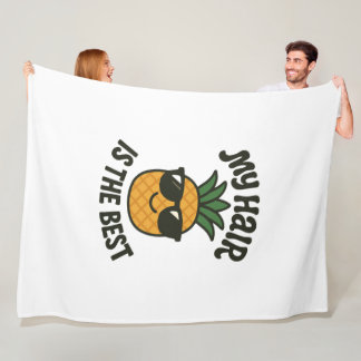 Manta Polar Guay Pineapple Vibes - Mejor Diseño De Cabello