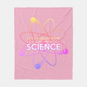 Manta Polar Guay Science Cita a Girly Pink Funny diciendo
