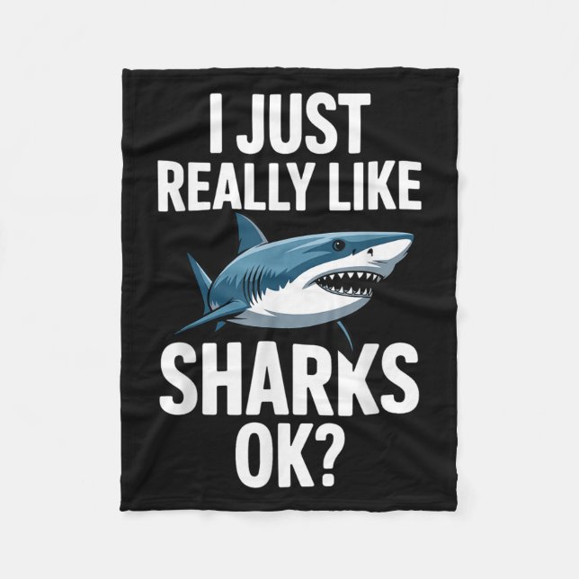 Manta Polar Guay Shark Art Para Hombres Gran Hammerhea Blanca (Anverso)