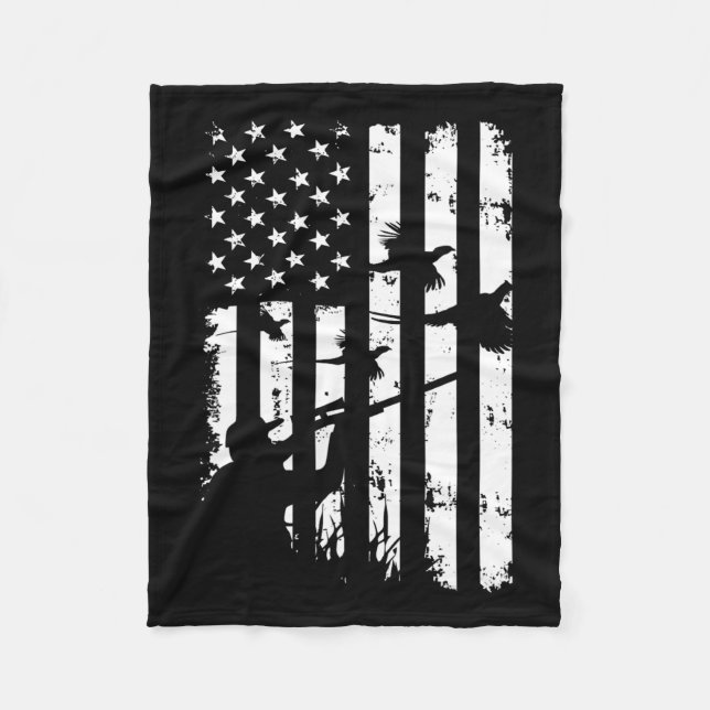 Manta Polar Guay Waterfowl American Vintage Flag Pheasant (Anverso)