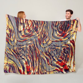 Manta Polar Guerra de cintas naranjas contra el rojo, sobre fo