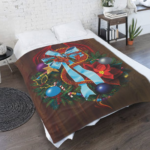 Manta Polar Guerra de Navidades del Dragón Rojo