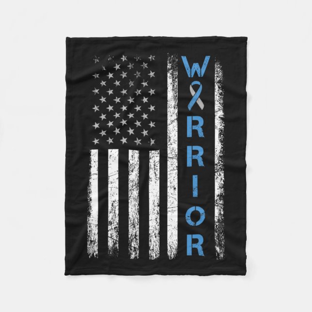 Manta Polar Guerrero de la Bandera Estadounidense - Awaren por (Anverso)