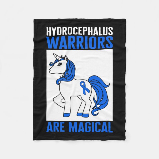 Manta Polar Guerrero de la conciencia Magia Unicornio Azul Cin (Anverso)