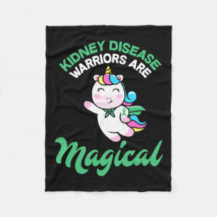 Manta Polar Guerrero de la enfermedad renal Magia Unicornio