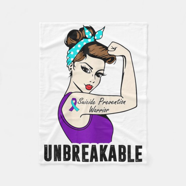 Manta Polar Guerrero de Prevención del Suicidio Cad Perfecta I (Anverso)