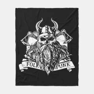Manta Polar Guerrero vikero con barba