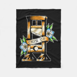 Manta Polar Guillotine Tradicional Tattoo Gracioso Chin Up Sar