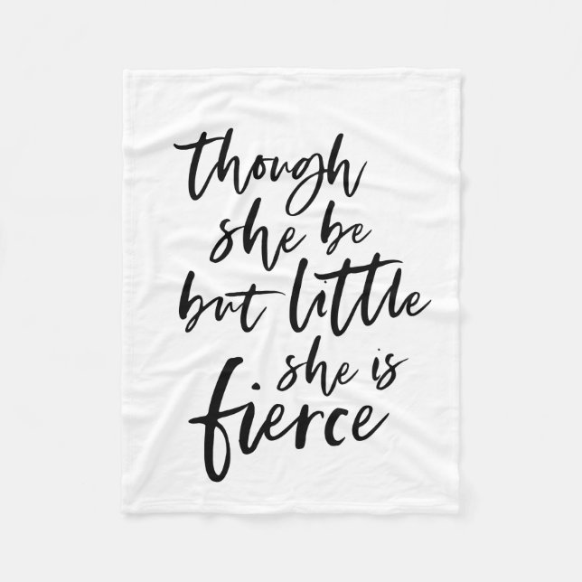 Manta Polar Guión De Pincel Poco Pero Fierce William Shakespea (Anverso)