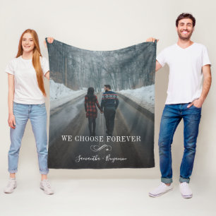 Manta Polar Guión fotográfico de la pareja de amor para siempr