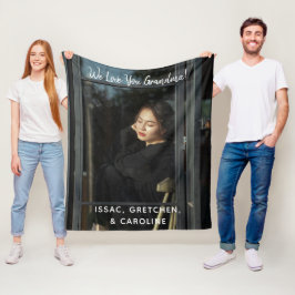 Manta Polar Guión fotográfico personalizado te queremos