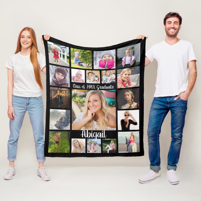 Manta Polar Guión manuscrito 19 graduado de Collage de fotos n (In situ)