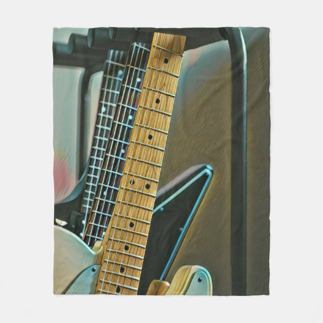 Manta Polar guitar gift for fathers day (Anverso)