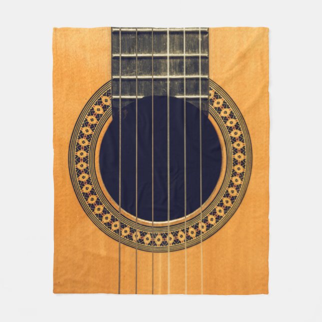 Manta Polar Guitarra Acústica Increíble (Anverso)