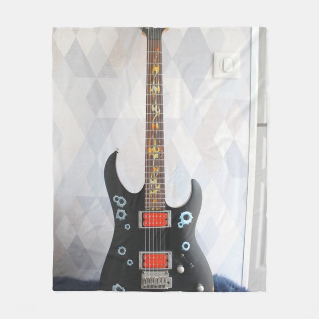 Manta Polar Guitarra Cuta (Anverso)