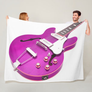 MANTA POLAR GUITARRA ELÉCTRICA DE PURPLE ICONIC