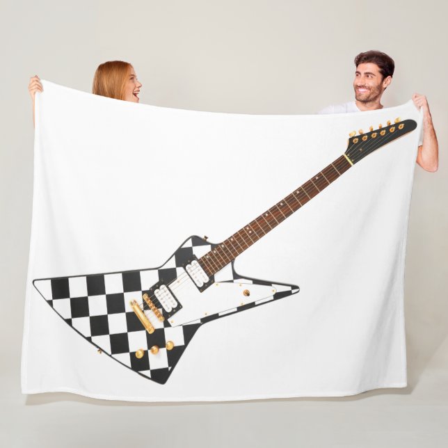 MANTA POLAR GUITARRA ELÉCTRICA ROCA (In situ)