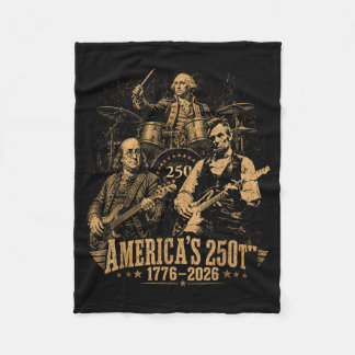 Manta Polar Guitarra patriota de 250 años banda D bandera amer