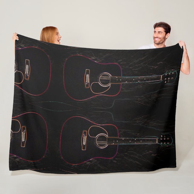 Manta Polar Guitarras abstractas (In situ)