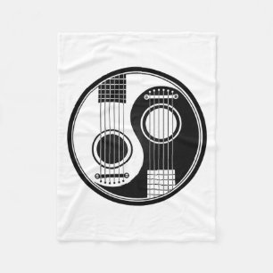 Manta Polar Guitarras acústicas negras adaptables Yin Yang