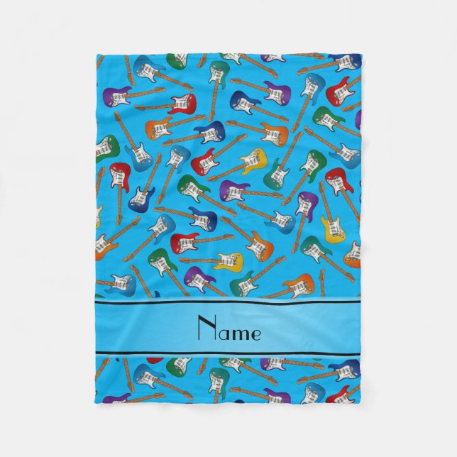 Manta Polar Guitarras eléctricas coloridas conocidas de (Anverso)