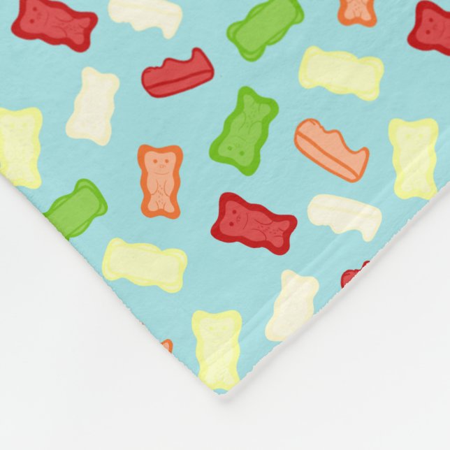 Manta Polar Gummy Bears Repeating Seamless Pattern (Esquina)