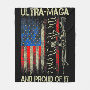 Manta Polar Gun USA Bandera Patriotas Ultra MAGA Y Orgulloso D