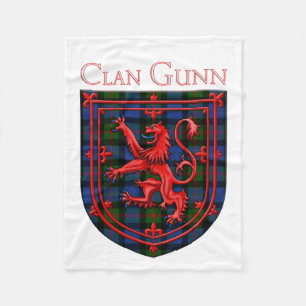 Manta Polar Gunn Tartan Scottish Plaid Lion Rampant