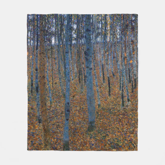 Manta Polar Gustav Klimt - Beech Grove I (Anverso)