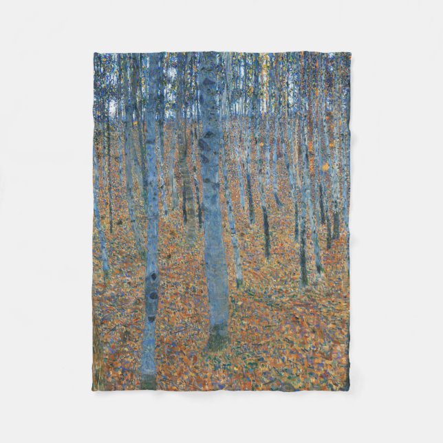 Manta Polar Gustav Klimt Beech Tree Forest Grove (Anverso)