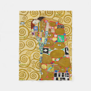 Manta Polar Gustav Klimt Fulfillment Nouveau Couple