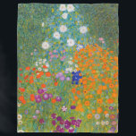 Manta Polar Gustav Klimt - Jardín de flores<br><div class="desc">Jardín de flores - Gustav Klimt en 1905-1907</div>