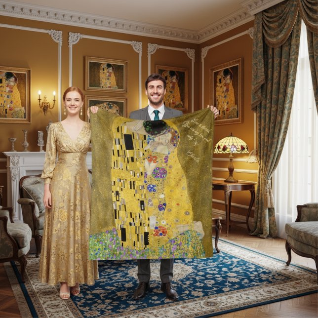 Manta Polar Gustav Klimt Personalizado El Mensaje De Amor Del  (Subido por el creador)