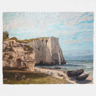 Manta Polar Gustave Courbet - Acantilados en Etretat después d