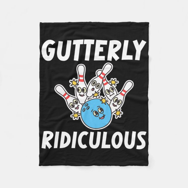 Manta Polar Gutterly Ridiculous Funny Bowling Bowler  (Anverso)