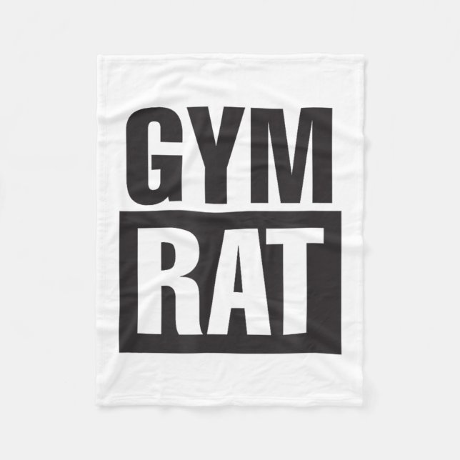 Manta Polar Gym Rat - Workout - Hustle - Fitness - Motivation  (Anverso)