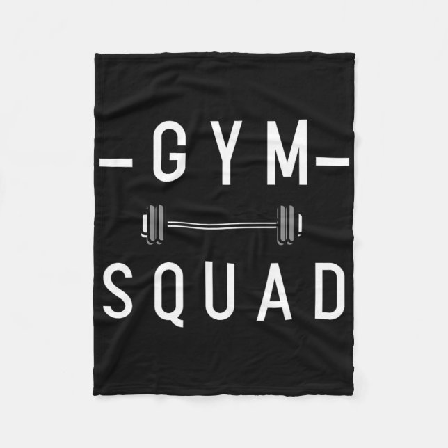 Manta Polar Gym Squad Bodybuilding Motivación Cita Gym Trabajo (Anverso)