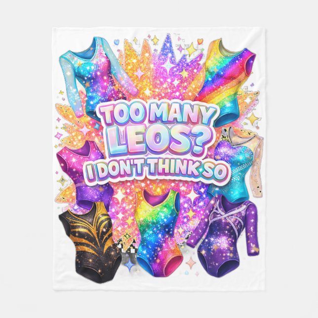 Manta Polar Gymnastics Girl Too Many Leos? I Don't Think So (Anverso)