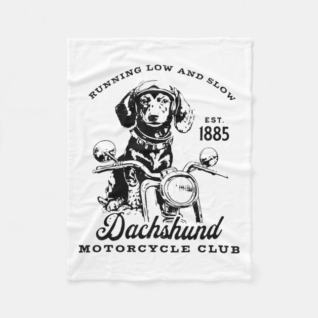 Manta Polar H&amp;h New Life Clothing Uni-adults Dachshund Mot (Anverso)