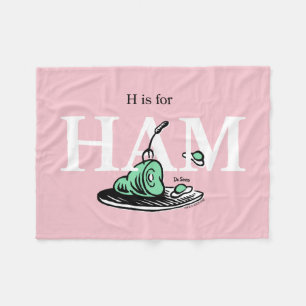 Manta Polar "H es para HAM" Diseño de alfabeto