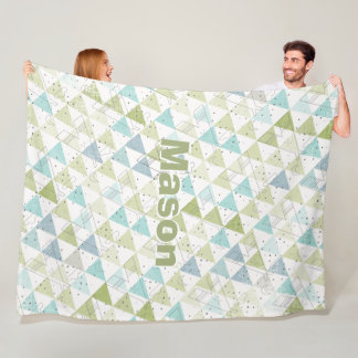 Manta Polar Habitación de niño personalizada Patrón de té mode