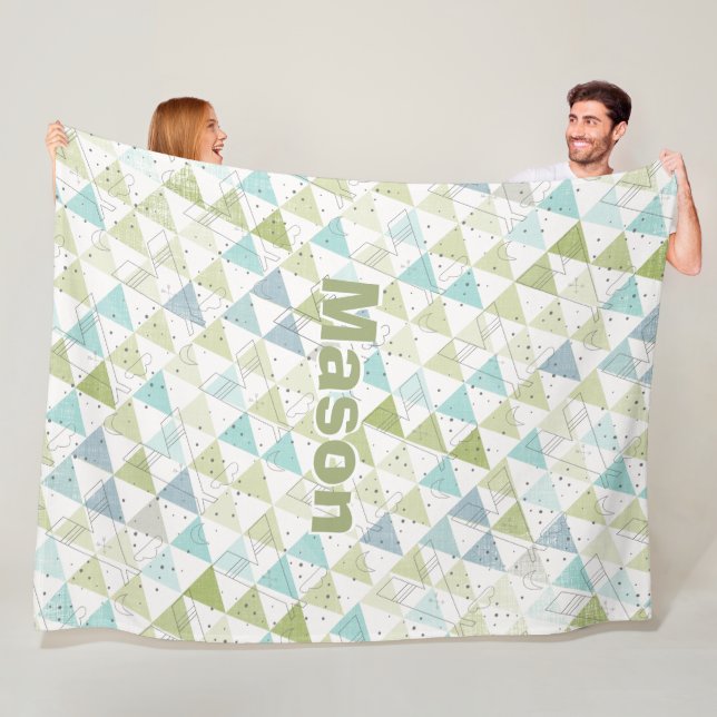 Manta Polar Habitación de niño personalizada Patrón de té mode (In situ)