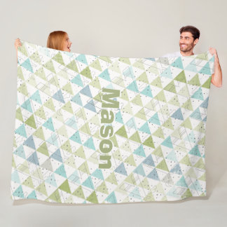 Manta Polar Habitación de niño personalizada Patrón de té mode
